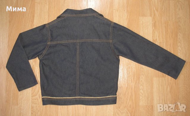 Дънково яке, черно, класическа кройка, 6-7 год., 3 лв., снимка 2 - Детски якета и елеци - 23841998
