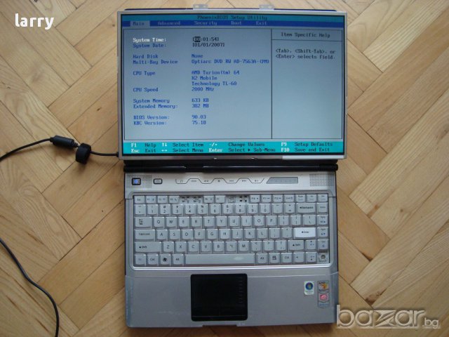 Gateway W350a лаптоп на части, снимка 7 - Части за лаптопи - 8486110