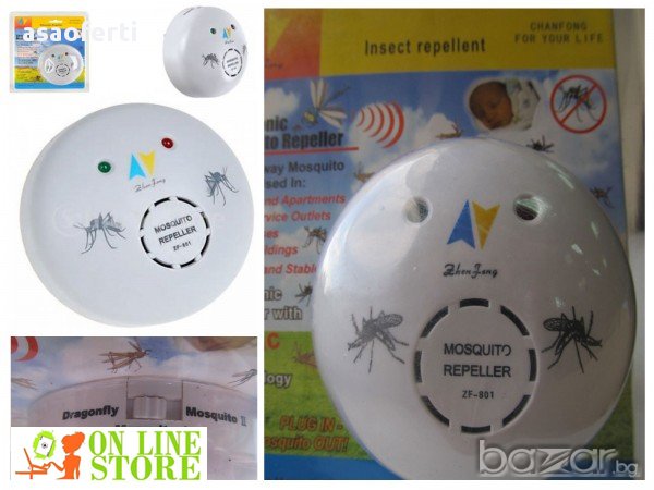 Ултразвуково устройство против комари - ZF-801, снимка 2 - Други стоки за дома - 10959607