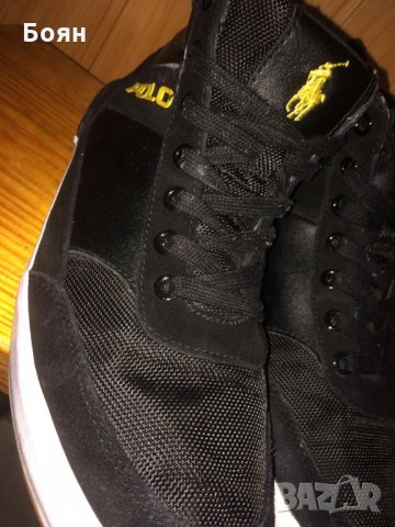 Кожени кецове POLO Ralph Lauren Nikolas High Sneakers, снимка 3 - Кецове - 23806295