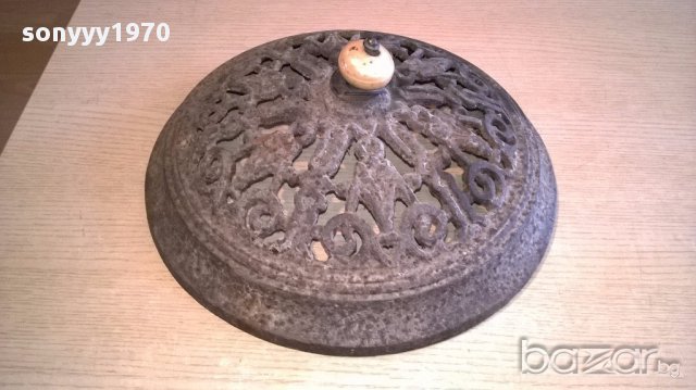 АНТИКА-Ретро колекция-метал/чугун-редка плетка-33х13см, снимка 12 - Антикварни и старинни предмети - 17734706