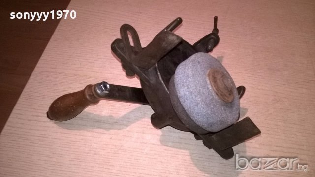 стар ръчен шмиргел-ретро колекция, снимка 2 - Други инструменти - 19077131