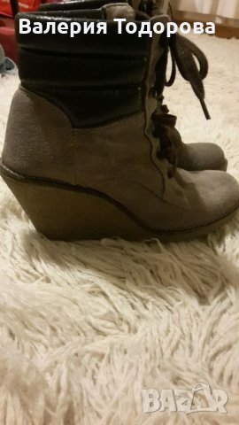 Боти Buffalo London естествена кожа, снимка 4 - Дамски боти - 24515363