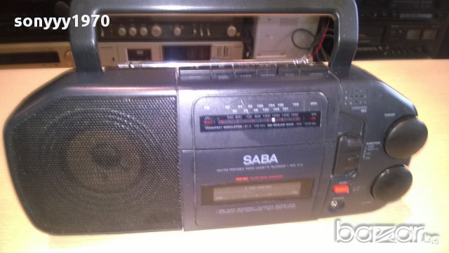 saba rcr 310 radio/cassette receiver-внос швеицария, снимка 3 - Ресийвъри, усилватели, смесителни пултове - 10774847