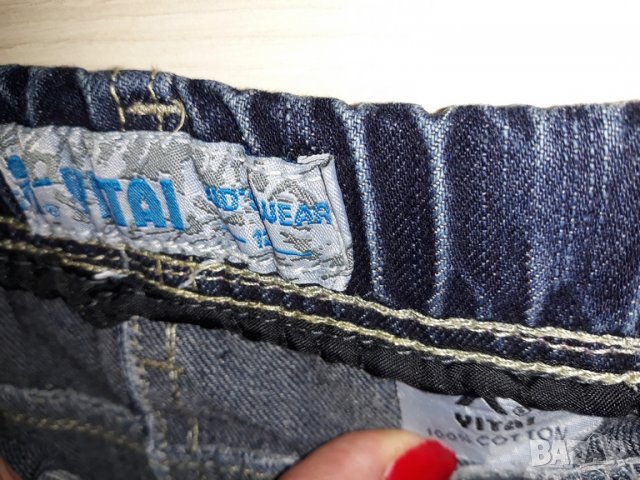 Детски сини дънки за момиче марка Yitai, снимка 4 - Детски панталони и дънки - 24029581