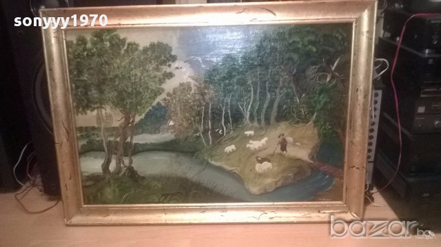 A.robles картина-маслени бои 90х66см-внос от канарските острови, снимка 5 - Антикварни и старинни предмети - 16073981