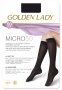 Golden Lady телесни плътни чорапи до коляното УНИКА Голдън Лейди микрофибърни чорапи 