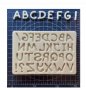 Азбука Латиница главни букви и препинателни знаци силиконов молд форма за украса торта с фондан, снимка 1 - Форми - 25785376