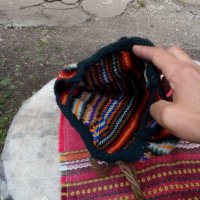 Стара плетена раница,раничка #2, снимка 5 - Антикварни и старинни предмети - 25076776