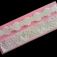 двоен Молд подложка шаблон за сладка захарна дантела - за декорации на торти украса , снимка 3 - Форми - 12241395