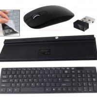 0803 Безжична клавиатура и мишка със силиконово покритие, снимка 2 - За дома - 23449065