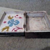 Старинна дървена кутия, снимка 6 - Антикварни и старинни предмети - 17833077