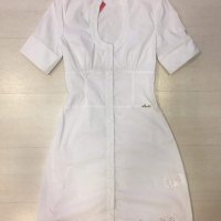 Бяла рокля, размер М, снимка 1 - Рокли - 19365567