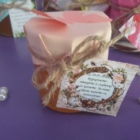 Сватбени подаръчета малки бурканчета с мед Силви Стил, снимка 7 - Кетъринг - 23433817