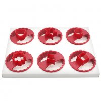 433 Комплект форми за линцер резци за сладки с дупка домашни бисквити, снимка 12 - Форми - 22114229