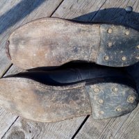 Старинни кожени обувки, снимка 7 - Антикварни и старинни предмети - 19784260