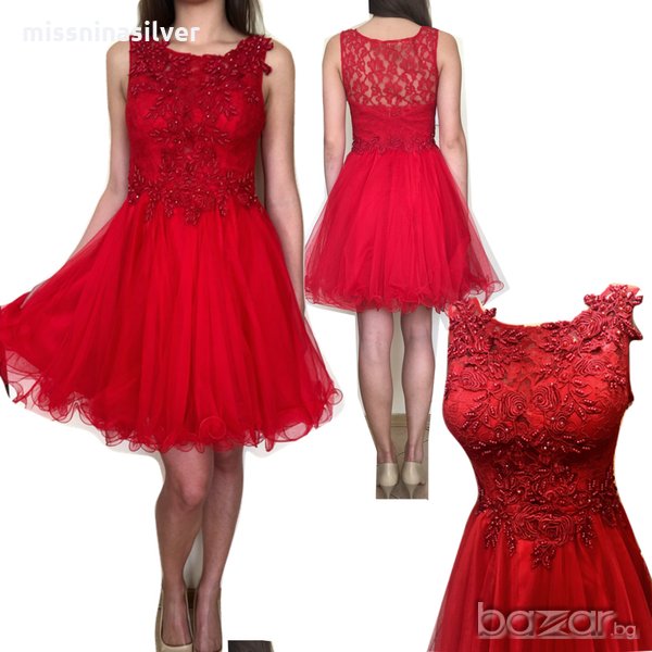 Бална  рокля в червено - НОВО!, снимка 1