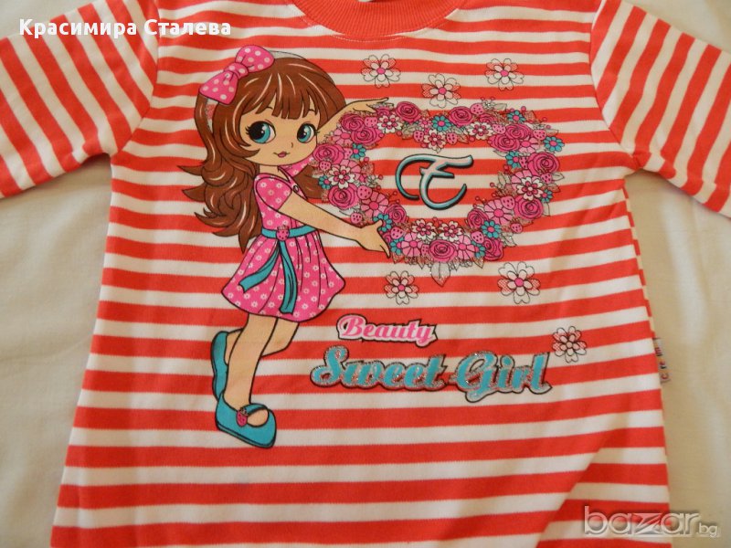 Блузка лека вата-4-5 год.- 100% памук - нова, снимка 1