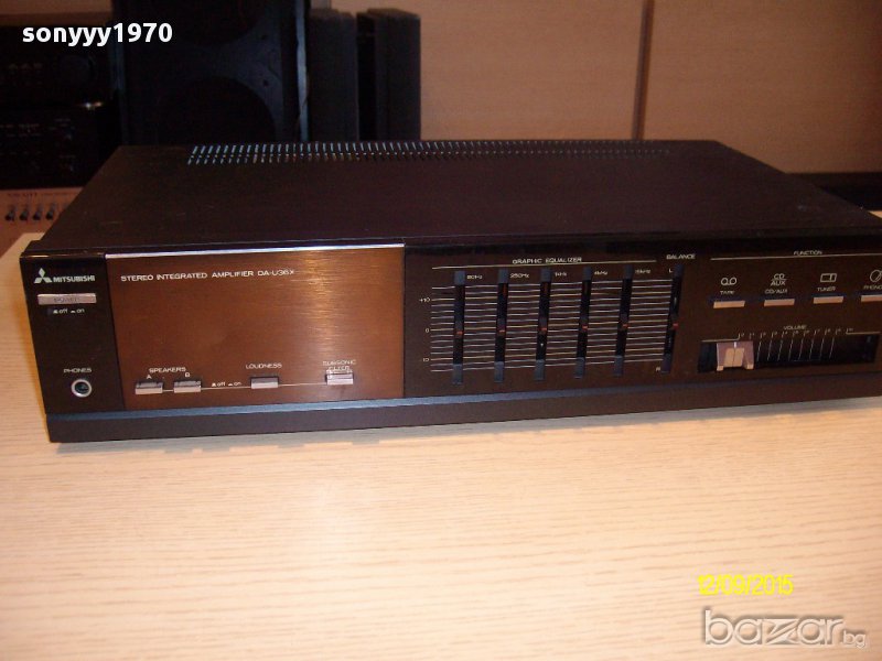 mitsubishi da-u36x-stereo amplifier-внос швеицария, снимка 1