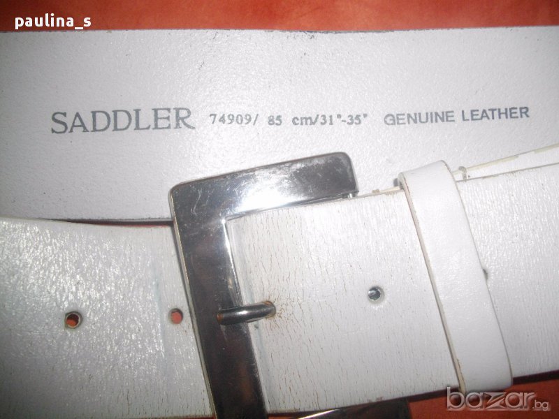 Колан brand's belt "Saddler" genuine leather / токата е с печат 925 , снимка 1