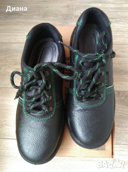 Дамски работни обувки от естествена кожа със защитно бомбе, номер 37, снимка 1