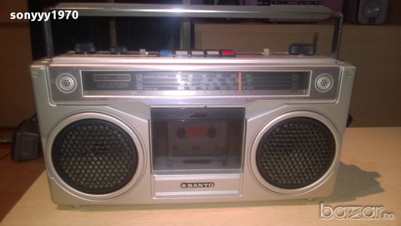 sanyo m9901k-stereo radio cassette recorder-внос швеицария, снимка 1