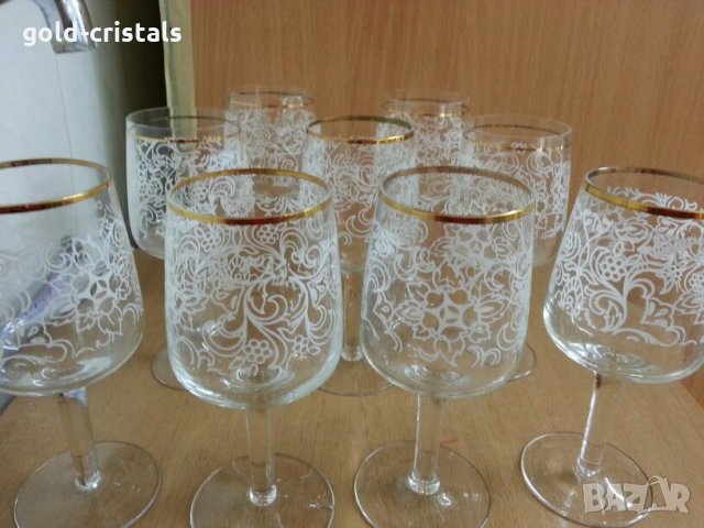 Ретро стъклени чаши , снимка 6 - Антикварни и старинни предмети - 25176326