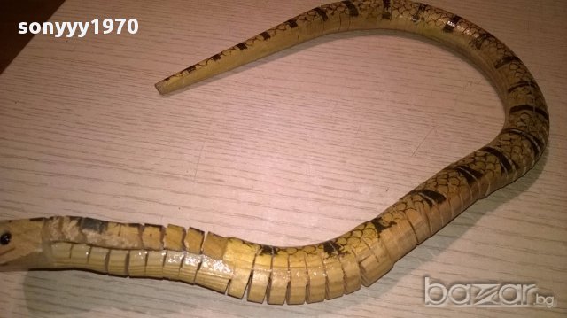 Кобра-змия дървена 60см-внос швеицария, снимка 7 - Антикварни и старинни предмети - 16153218