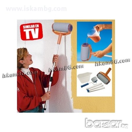 Голям + малък валяк за боядисване с резервоар - код 0840, снимка 4 - Други - 13557482