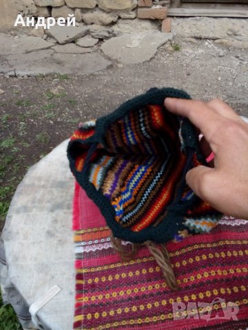 Стара плетена раница,раничка #2, снимка 5 - Антикварни и старинни предмети - 25076776