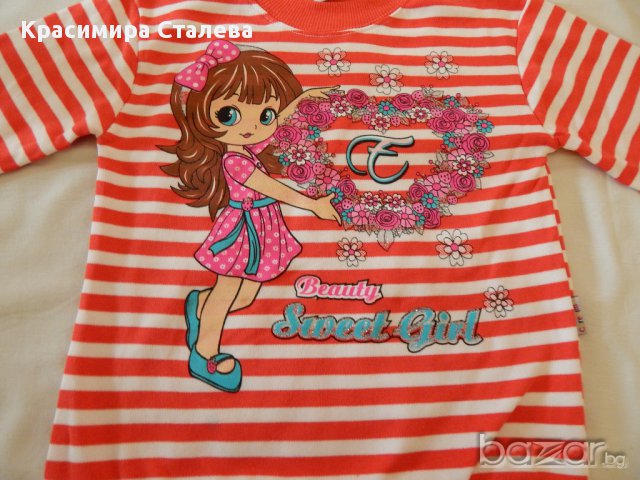 Блузка лека вата-4-5 год.- 100% памук - нова, снимка 1