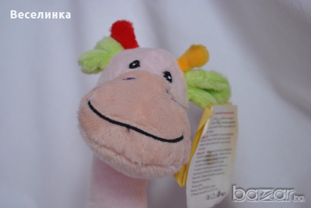 Бебешка или детска плюшена играчка  жираф на шарени петна-010, снимка 2 - Плюшени играчки - 13397890