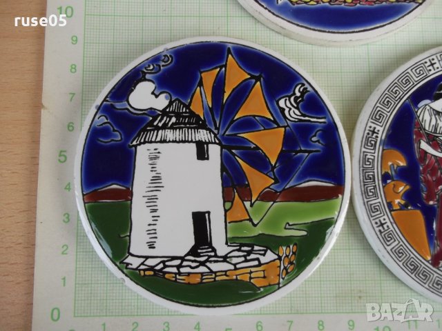 Лот от 5 бр. подложки керамични за чаши, снимка 2 - Други ценни предмети - 22922792