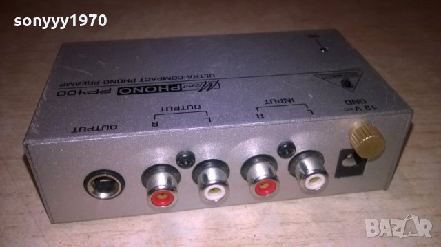 behringer pp400 ultra-compact phono preamp-внос швеция, снимка 5 - Ресийвъри, усилватели, смесителни пултове - 25722011