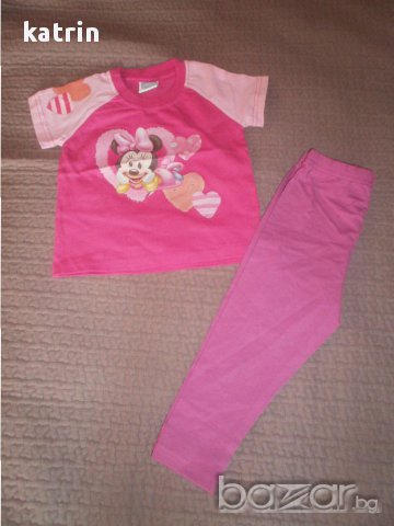 Нови лотове блузка Дисни и панталонки/клинче Джордж за 9-12 и 12-18м, снимка 8 - Комплекти за бебе - 14363555