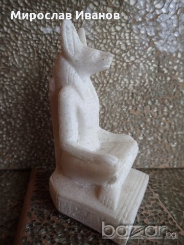каменна статуетка на египетски бог , снимка 3 - Колекции - 21129590