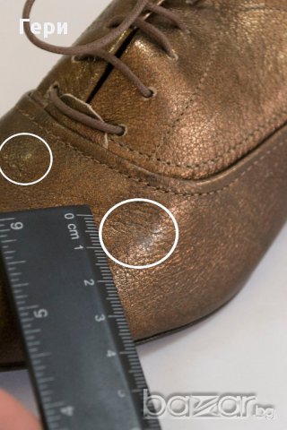 Естествена кожа, дамски кафяви бронзови обувки марка Eye, снимка 5 - Дамски ежедневни обувки - 17554820