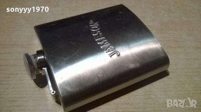 jameson-12x9x3см-алуминиева бутилка за уиски, снимка 3 - Колекции - 23064009