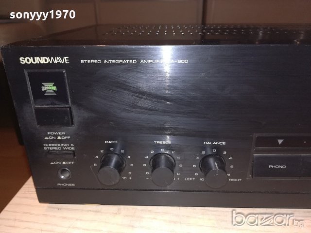 soundwave a-900-stereo amplifier-внос швеицария, снимка 6 - Ресийвъри, усилватели, смесителни пултове - 20257193