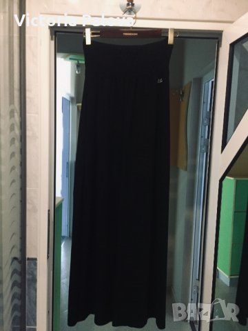 Красива черна дълга рокля VERGI, снимка 8 - Рокли - 24936513
