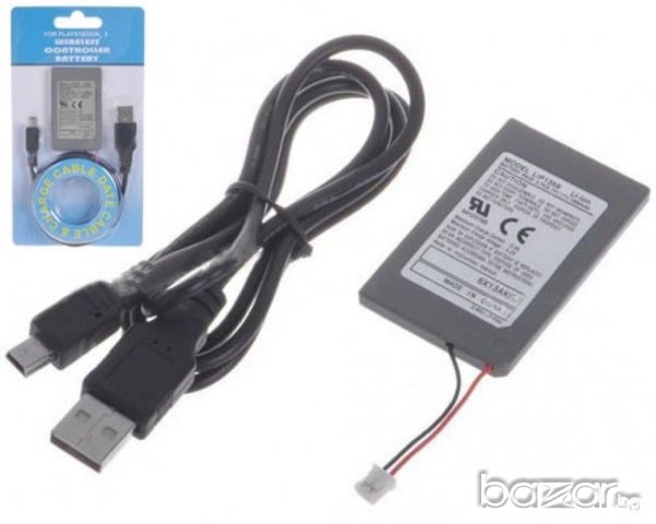 Батерия за Джойстик PlayStation 3,4 и 5 + USB Кабел! - ПРОМОЦИЯ, снимка 2 - Аксесоари - 20904217