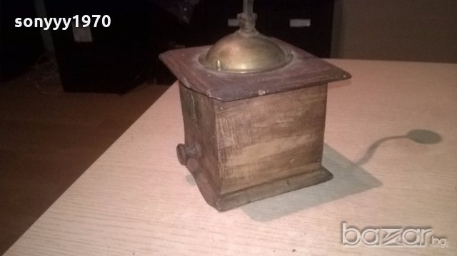 френска ретро мелница 20х14х14см-внос от франция, снимка 6 - Антикварни и старинни предмети - 19434827