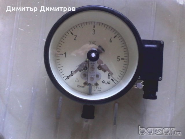 Електро контактен манометър ЕКМ, снимка 5 - Резервни части за машини - 18331866