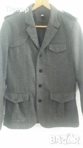 H & M мъжко сако пипит размер 48, снимка 1 - Сака - 23377328