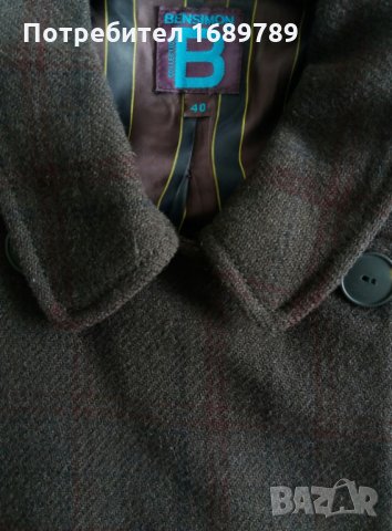 BENSIMON почти ново оригинално дамско вълнено сако/яке- размер 40 , снимка 2 - Якета - 22720017