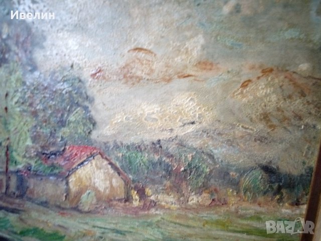 стара картина-пейзаж, снимка 5 - Картини - 22184173