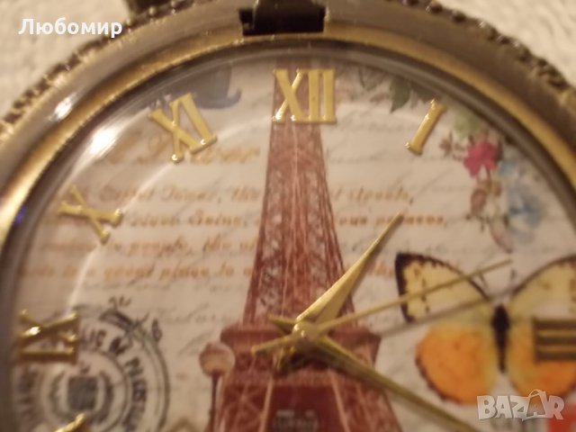 Джобен часовник Париж №3, снимка 6 - Други ценни предмети - 23476734