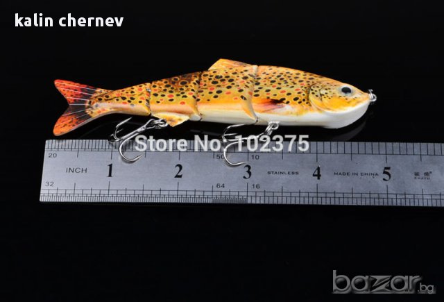 воблери 12.4 см 17,1г 4 части, снимка 5 - Въдици - 9007036