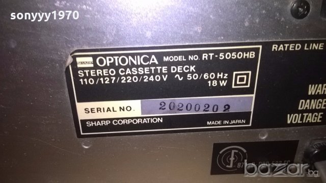 optonica rt-5050hb-deck-made in japan-внос швеицария, снимка 18 - Ресийвъри, усилватели, смесителни пултове - 19185761