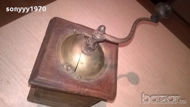 френска ретро мелница 20х14х14см-внос от франция, снимка 16 - Антикварни и старинни предмети - 19434827